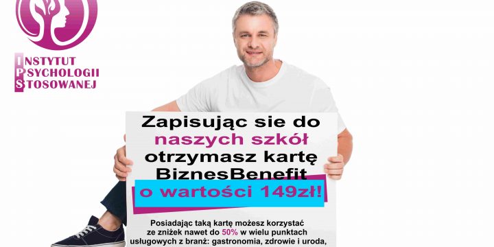 Karta BiznesBenefit dla słuchaczy Studium Psychologii i Psychoterapii